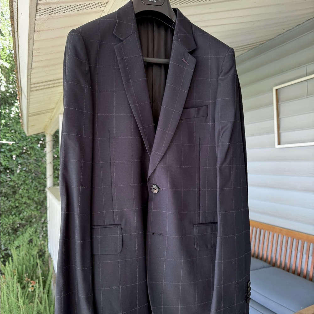 Paul Smith Dark Blue suit - subtle check/pinstripe